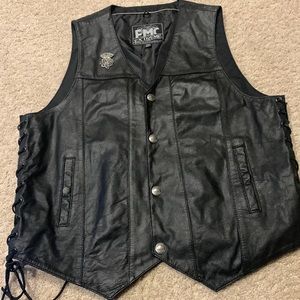 Men’s Motorcycle Leather Vest